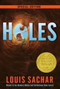 book cover for Holes